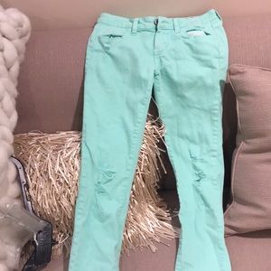 Aqua blue pants